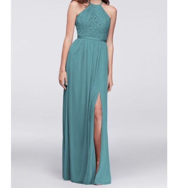 Bridesmaid dresses.