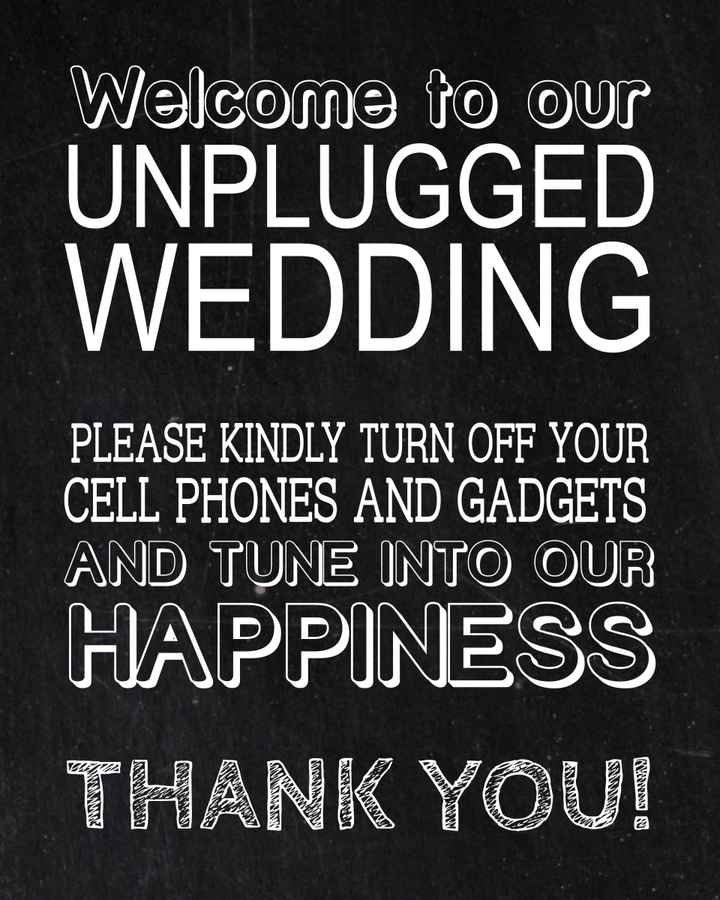 Unplugged Wedding
