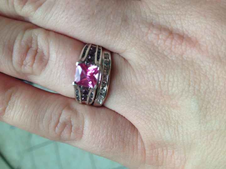 Show me your stacked wedding/e-rings