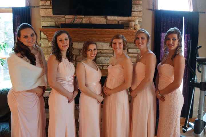 Just missing one bridesmaid