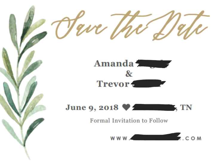 Save The Dates! - 1