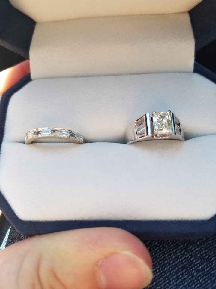 The larger ring is my great grandmothers as well =)