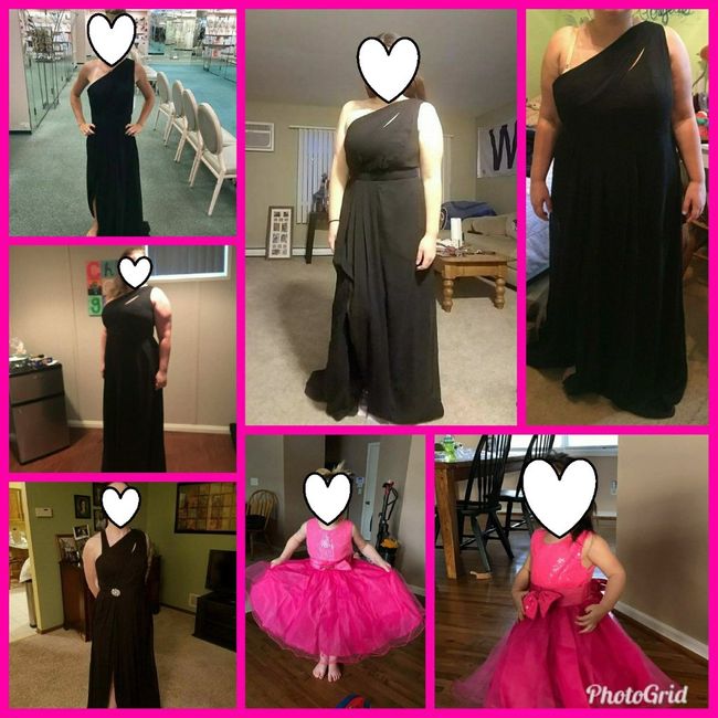 These are a few of my girls and my two flower girls 