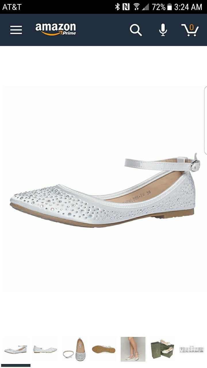 Brides wearing flats