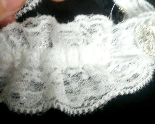 My lace garter keeps slipping!