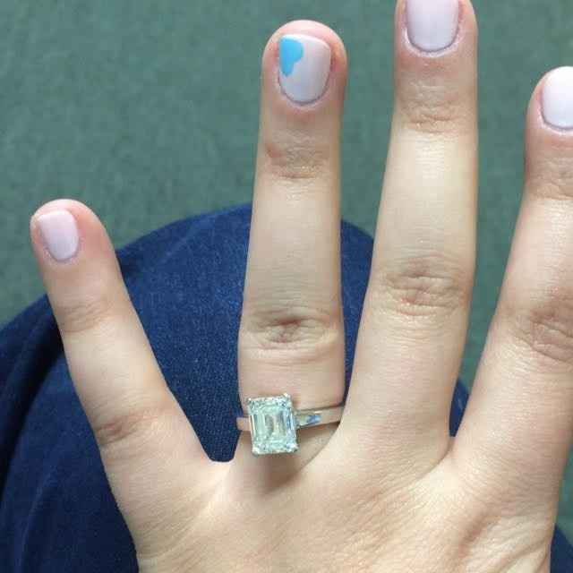 Anyone get crap for the size of their engagement ring?