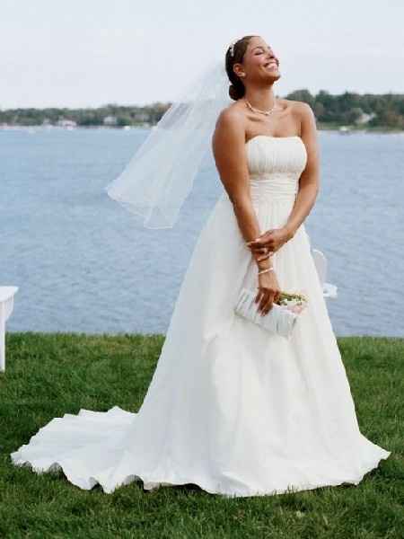 Show me you in your dress versus the model!