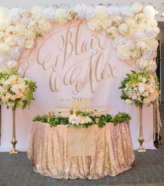 Head & Wedding Party table setting - 4