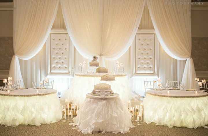 Head & Wedding Party table setting - 2