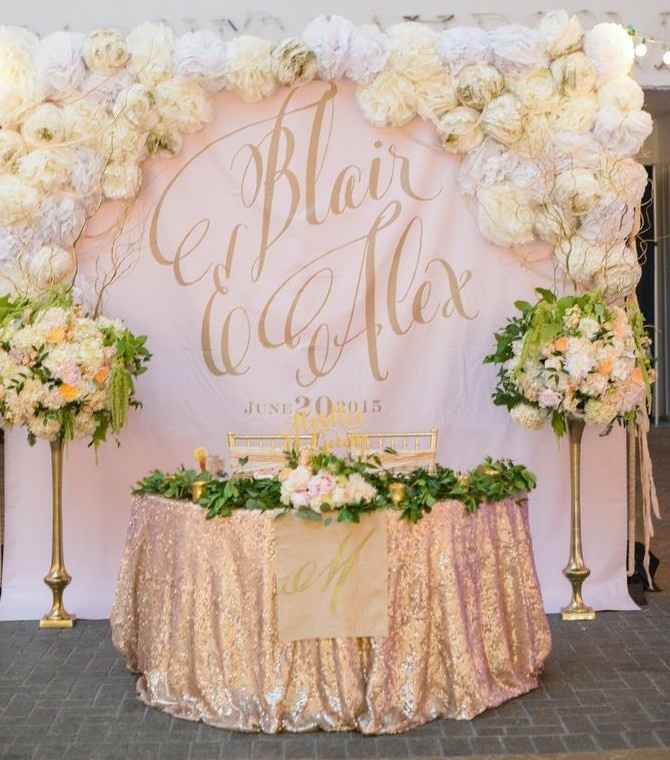 Head & Wedding Party table setting - 4