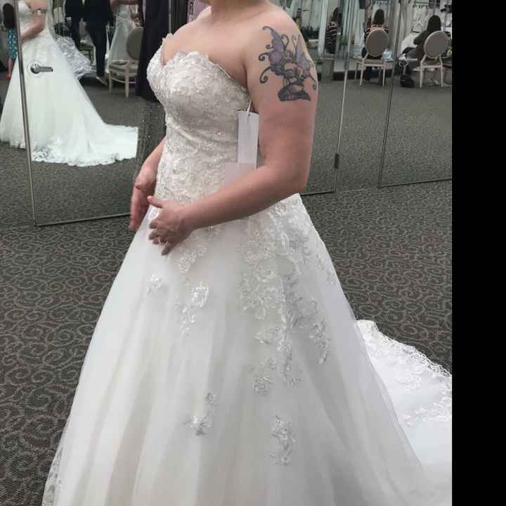 i tried on my dress again! - 3