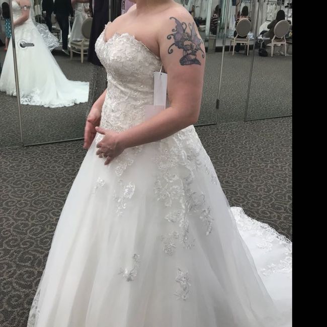 i tried on my dress again! - 3