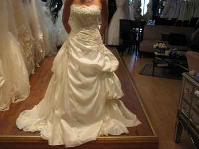 The dress you thought you had to have. And the dress you are wearing/wore on your wedding day