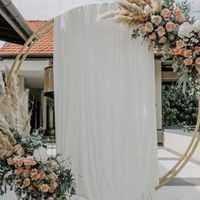 a small ceremony & a big screen! How can we decorate this? - 2