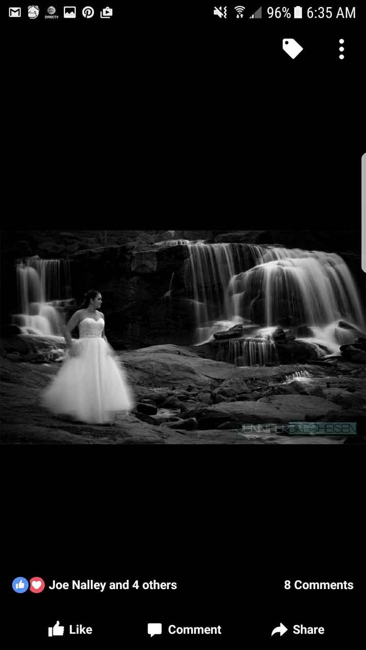 Getting your wedding dress wet/dirty