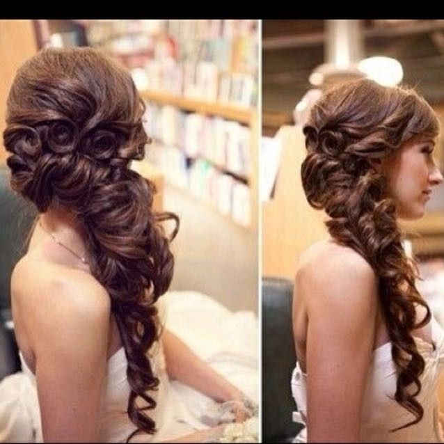 Side swept hair inspo