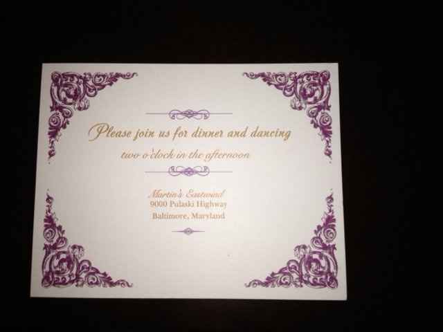 Vista print invites came in... Part of order is wet...