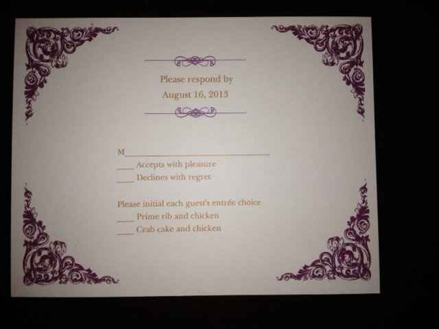 Vista print invites came in... Part of order is wet...