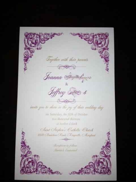 Vista print invites came in... Part of order is wet...