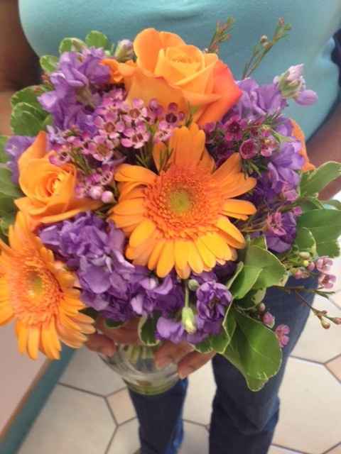 Flowers, cake topper and fake ring