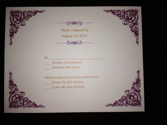 Vista print invites came in... Part of order is wet...