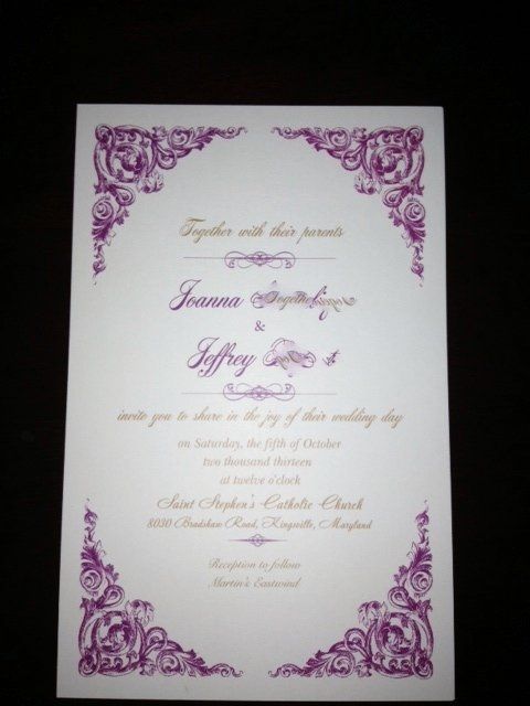 Vista print invites came in... Part of order is wet...