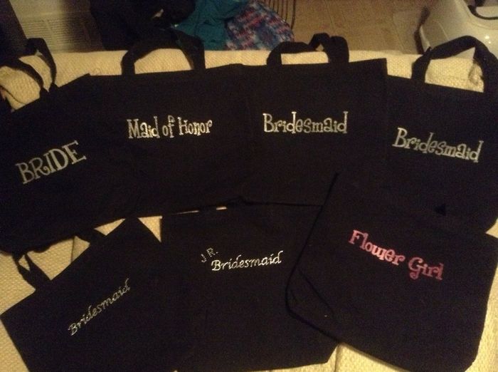 Finished my DIY totes for BM! *pic*