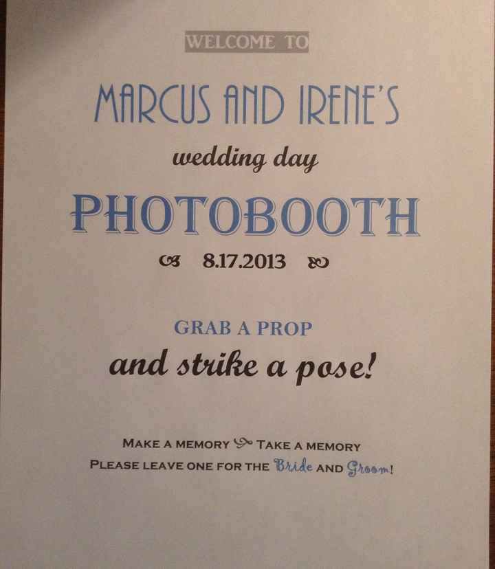 Photobooth sign! Come see