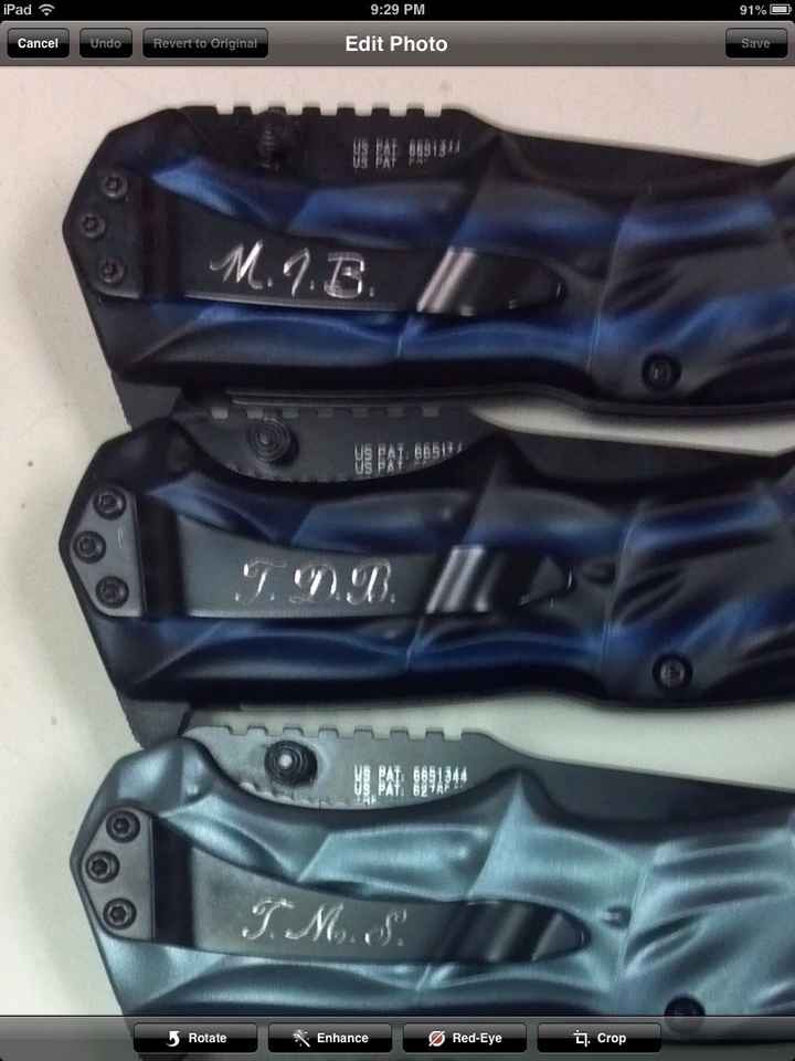 Groomsman gifts, done! Pic!