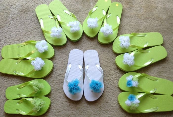 DIY Bridesmaid FLIP FLOPS! Pic!