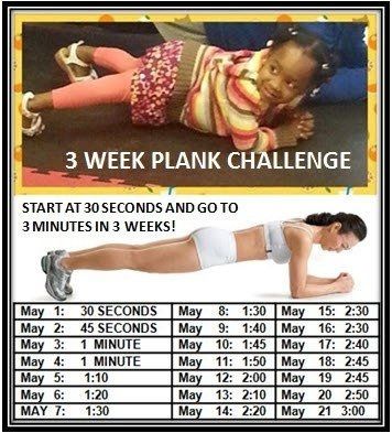 Totally doing the plank challenge!