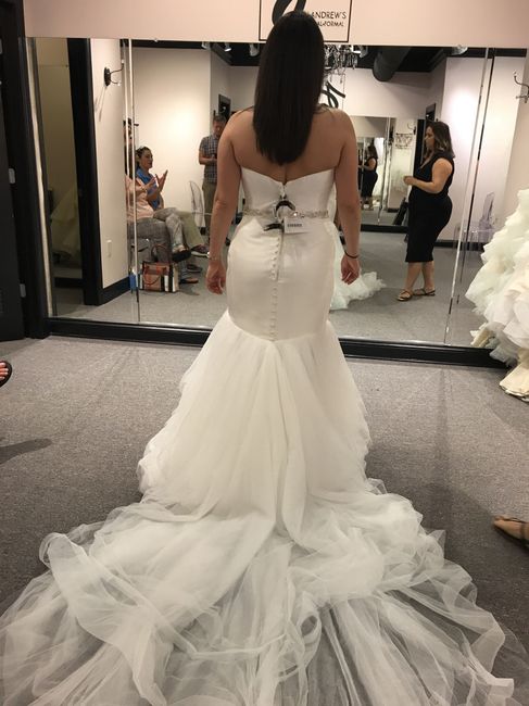 Can I get your opinion on my hair up or down for my dress?