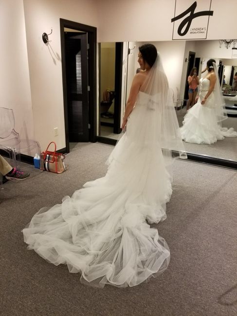 Can I get your opinion on my hair up or down for my dress?