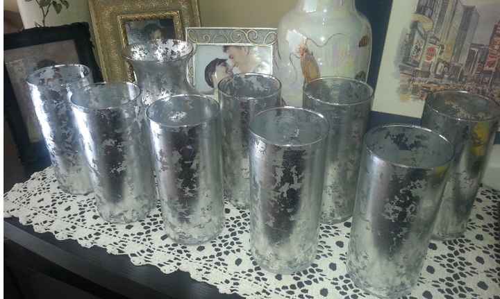 DIY Gold Mercury Glass