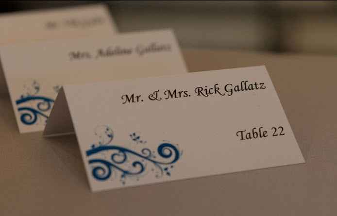 Does anyone care about place cards?
