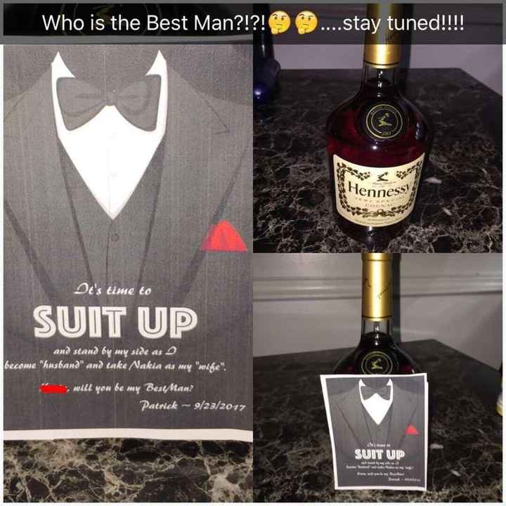 Asking the Groomsmen!