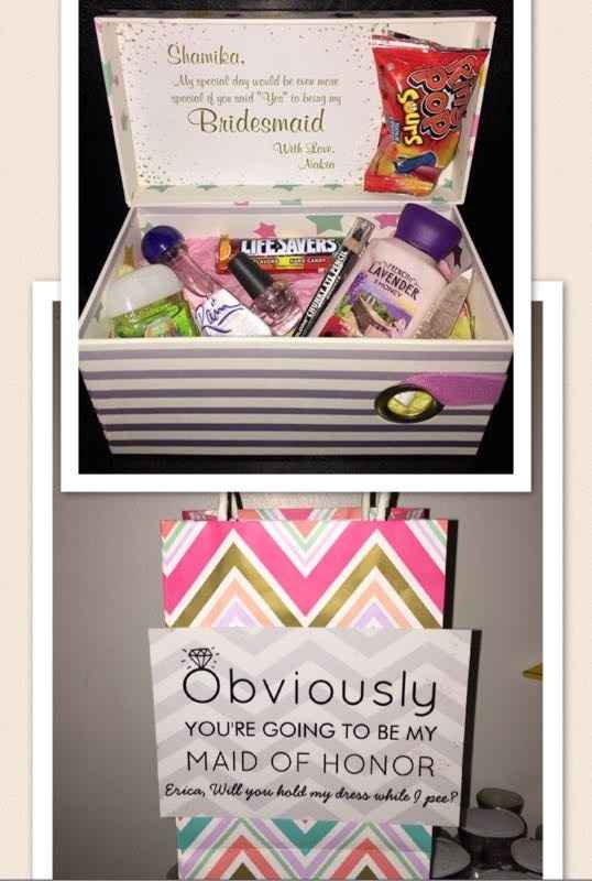 Asking to be your bridesmaid