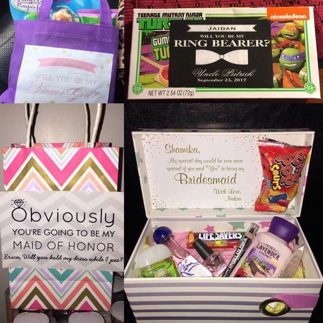 Bridesmaids proposal boxes