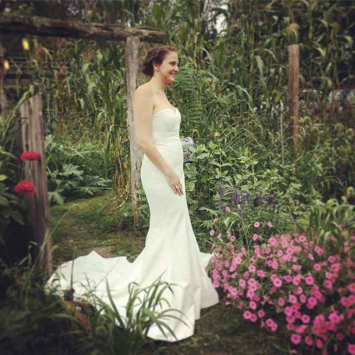 In the vegetable garden at our restaurant reception venue