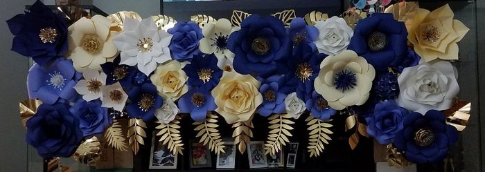 diy paper flower backdrop - 2