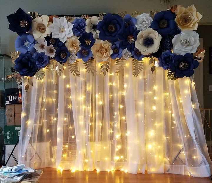 diy paper flower backdrop - 1