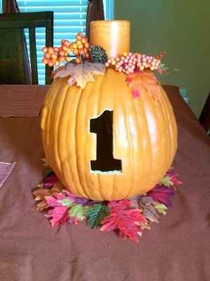 Centerpieces for a Fall wedding