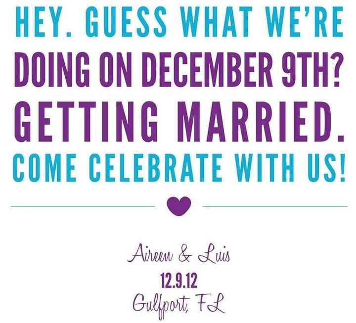 Show me your DIY Save the Dates!