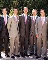 Mismatched bridesmaids dresses are great, but what about the groomsmen?