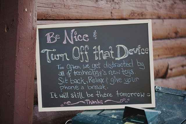 Turn off cell phones at the ceremony???