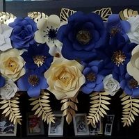 diy paper flower backdrop - 2