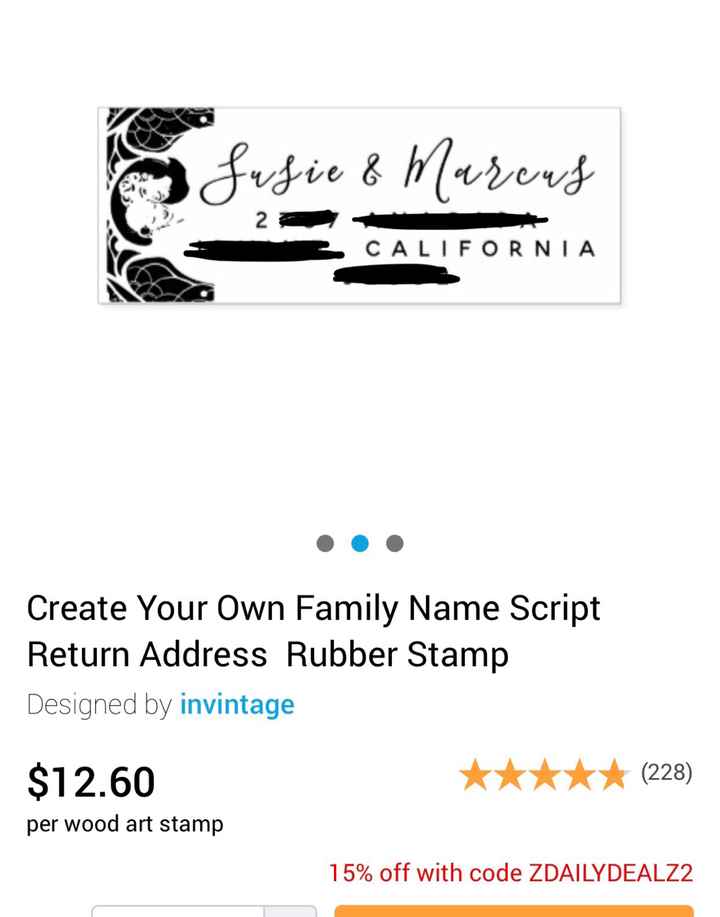 Address label or stamp - 2