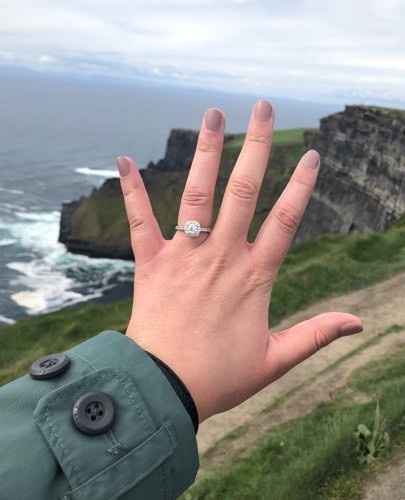 October 2020! He proposed on a vacation to Ireland