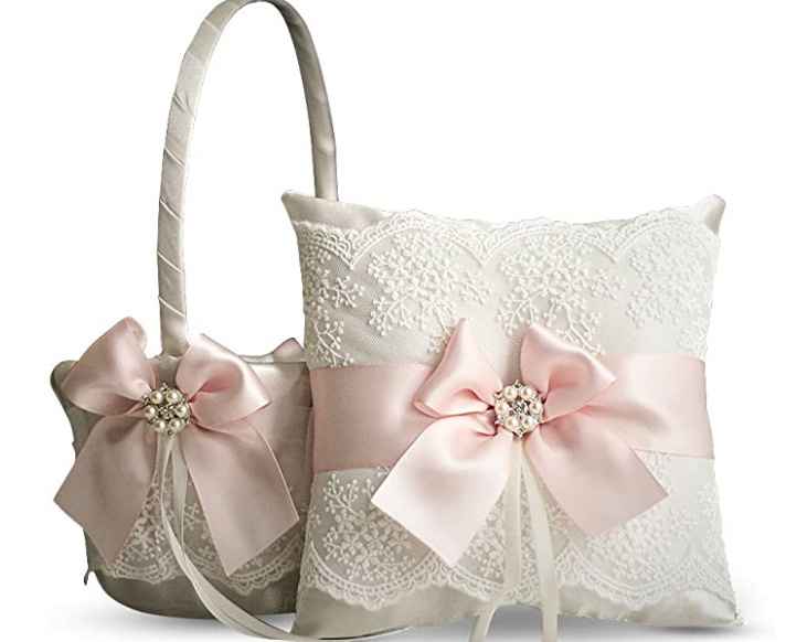 flower girl basket and ring bearer pillow