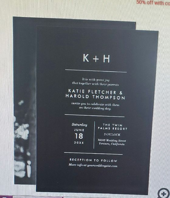 Black Friday & Invitations & Anyone Order From Zazzle? 2
